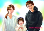 林　陽子 (sjhpw698)さんの家族写真のイラストへの提案