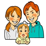 ブージャム (boojum)さんの家族写真のイラストへの提案