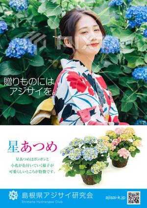 シークレットデザイン ()さんの母の日用アジサイ鉢物品種ポスターデザインへの提案