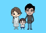 KUMARU (HOONI)さんの家族写真のイラストへの提案