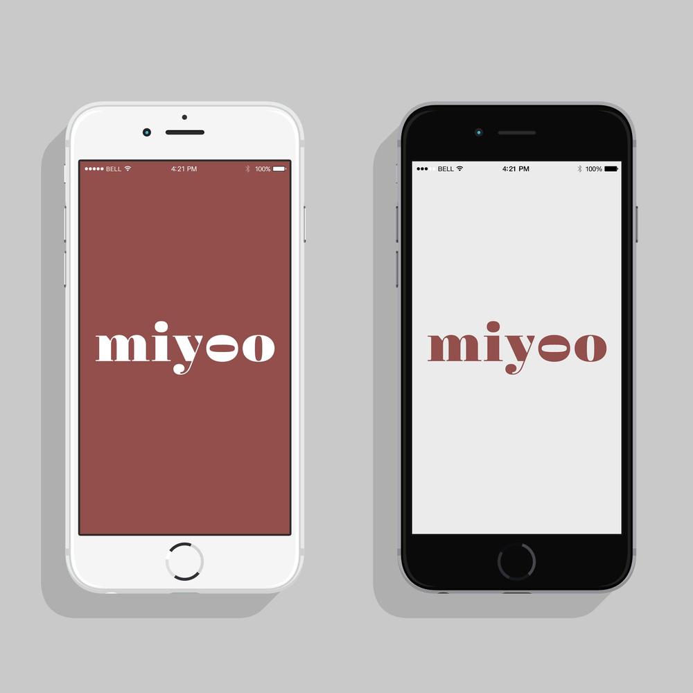 和菓子サブスクサービス「miyoo」のロゴ