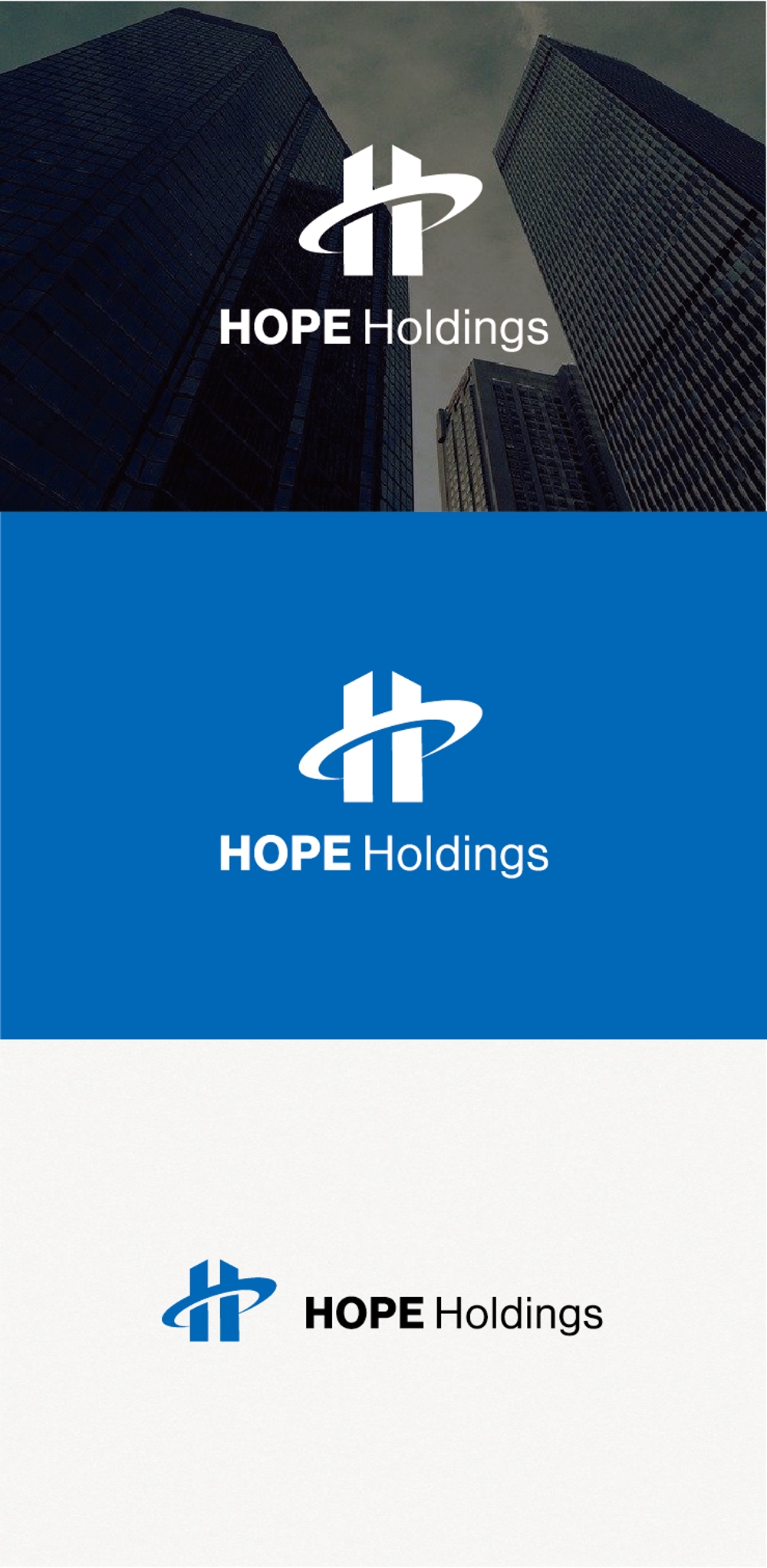 社名変更の会社「株式会社　HOPE　Holdings」のロゴの作成の依頼です。