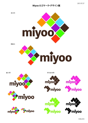 Design Works B-BLOCK (b_block4985)さんの和菓子サブスクサービス「miyoo」のロゴへの提案