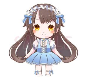 凜 (chishrecat)さんのメイドの2等身キャラクターへの提案