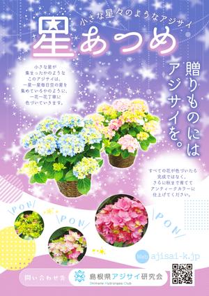 じるる (jill-02)さんの母の日用アジサイ鉢物品種ポスターデザインへの提案