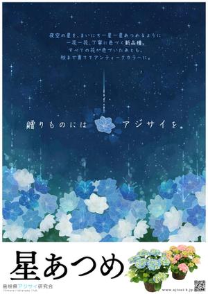 あじょも (ajomo1907)さんの母の日用アジサイ鉢物品種ポスターデザインへの提案