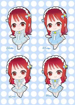 我寿丸ミーサ (74n_ym26)さんのメイドの2等身キャラクターへの提案