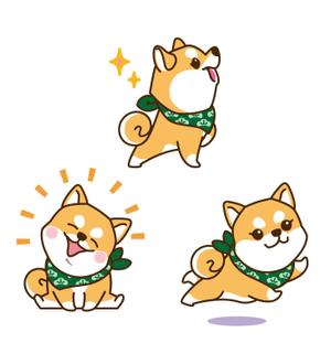 Yuriri (Yuriri)さんのかわいい柴犬（ワンちゃん）の企業イメージキャラクターデザインを募集への提案