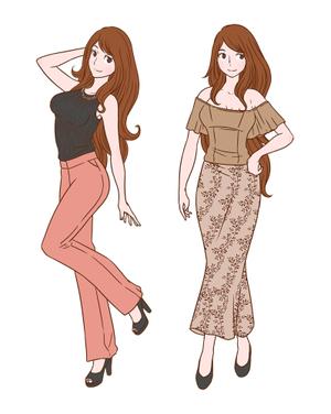 木目 (teraeri007)さんの【継続依頼あり】エステサロン「ベルフィオーレ」のイメージキャラクター作成をお願いします。への提案