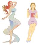 りつ (ribe)さんの【継続依頼あり】エステサロン「ベルフィオーレ」のイメージキャラクター作成をお願いします。への提案