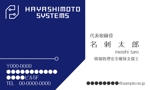 shingomania (shingomania)さんのITエンジニアリング・情報セキュリティ監査を行う会社「ハヤシモトシステムズ」の名刺デザインへの提案