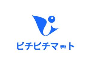 美香+ (mizuki-daisuki)さんの水揚げした鮮魚を、翌日配送するECサイト、ピチピチマートのロゴへの提案