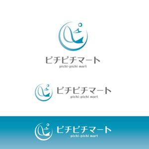 crawl (sumii430)さんの水揚げした鮮魚を、翌日配送するECサイト、ピチピチマートのロゴへの提案