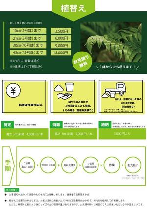natsuki (nana_u)さんの株式会社クイック・ガーデニング「鉢植えのお手入れ」チラシへの提案