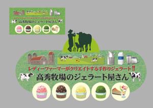 Kohsaka Design (Toyomi)さんの高秀牧場のジェラート屋さんの店名看板デザインの作成への提案