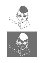 INK (INK1090)さんのストリートブランド、下手ウマ（シュール、ゆるキャラ、popな感じ）な人物のイラストデザインへの提案