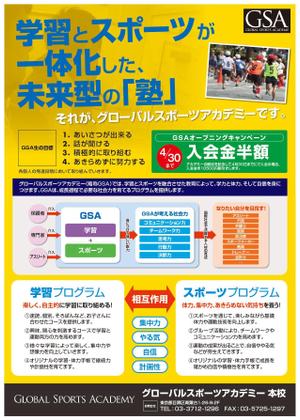 lululu (lululu)さんの学習とスポーツを両立するスクールのチラシへの提案