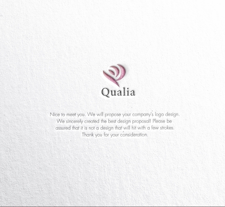RYUNOHIGE (yamamoto19761029)さんの社会保険労務士事務所　「Qualia」（クオリア）のロゴへの提案
