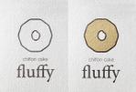 irodori (irodori_tree)さんのシフォンケーキの店「fluffy」のロゴ (商標登録予定なし)への提案