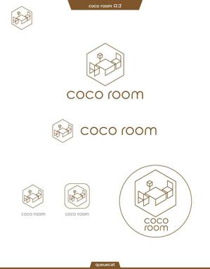 queuecat (queuecat)さんの不動産店舗　「coco room 」のロゴへの提案