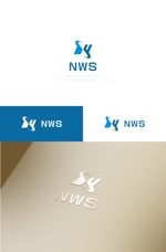 はなのゆめ (tokkebi)さんの当社と取引先間のAPI連携システム「NWS」のロゴへの提案
