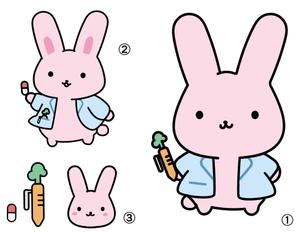 ZUU (zuu_0608)さんの調剤薬局「うさぎ薬局」のマスコットキャラクターへの提案