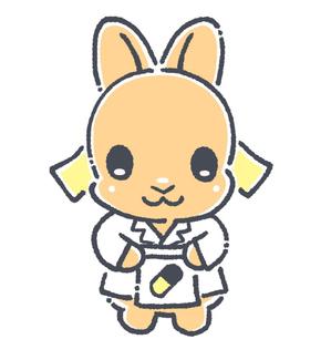 小宮山サト (pensmiler)さんの調剤薬局「うさぎ薬局」のマスコットキャラクターへの提案