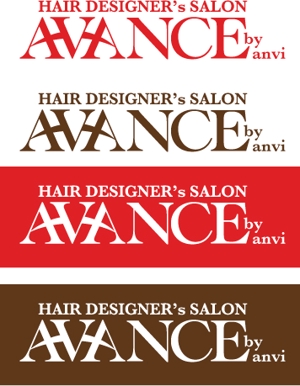 中津留　正倫 (cpo_mn)さんの「HAIR DESIGNER's SALON  AVANCE  by  anvi」のロゴ作成への提案