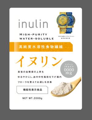 cafeteria85さんの食物繊維イヌリンのパッケージのリニューアルデザインへの提案