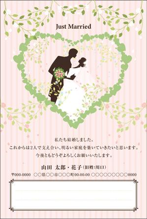 Design Lu ()さんの結婚報告のはがきの作成への提案