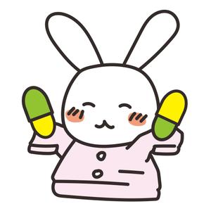 linn (linnlinn)さんの調剤薬局「うさぎ薬局」のマスコットキャラクターへの提案