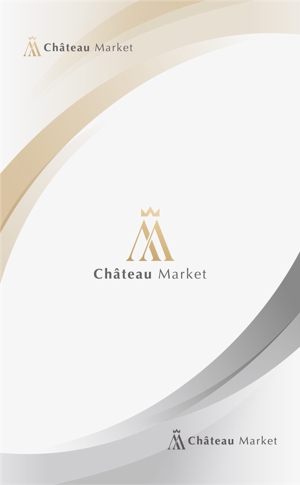 Gold Design (juncopic)さんの高級食材オンラインストア「Château Market」のロゴへの提案