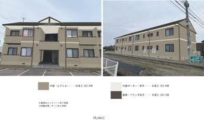 Kazumi.Y (intinten)さんのアパートの外壁屋根塗装デザインへの提案