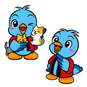 perles de verre (perles_de_verre)さんの鳥マスコットキャラクターへの提案