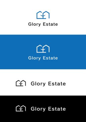 design NINES (5d1816f315962)さんの不動産会社屋号「株式会社グローリーエステート」のロゴ作成への提案