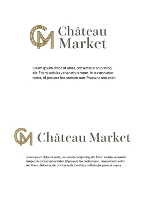 PULYM DESIGN (youzee)さんの高級食材オンラインストア「Château Market」のロゴへの提案