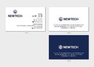 hautu (hautu)さんの内装業者「NEWTECH株式会社」の名刺デザイン依頼への提案