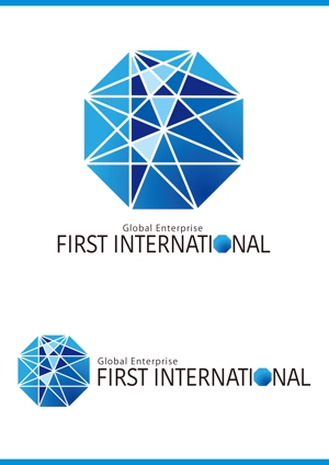 Design Works B-BLOCK (b_block4985)さんの貿易商社「株式会社ファーストインターナショナル」のロゴへの提案