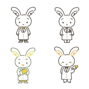 出汁汁 (dashijiru)さんの調剤薬局「うさぎ薬局」のマスコットキャラクターへの提案