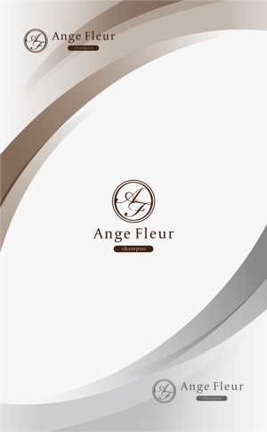 Gold Design (juncopic)さんのシャンプートリートメント　ange fleur　のロゴへの提案