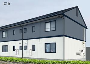 ji-cyan (ji-cyan)さんのアパートの外壁屋根塗装デザインへの提案