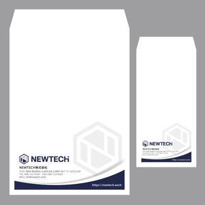 hold_out (hold_out)さんの内装業者「NEWTECH株式会社」の封筒デザイン依頼への提案
