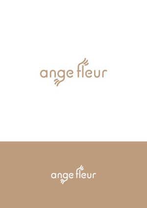 ヘブンイラストレーションズ (heavenillust)さんのシャンプートリートメント　ange fleur　のロゴへの提案