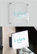 N14 (nao14)さんの美容室Loah Rêveのロゴへの提案