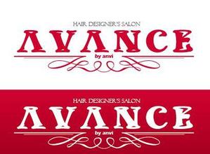 qualia-style ()さんの「HAIR DESIGNER's SALON  AVANCE  by  anvi」のロゴ作成への提案