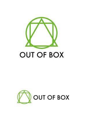 さんの「OUT OF BOX」のロゴ作成依頼への提案