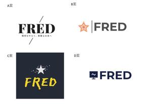 株式会社TOFU DESIGN STUDIO (tofu_sato)さんのライブ配信プロダクション「FRED」のロゴへの提案