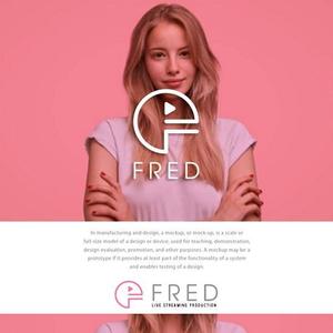 s m d s (smds)さんのライブ配信プロダクション「FRED」のロゴへの提案