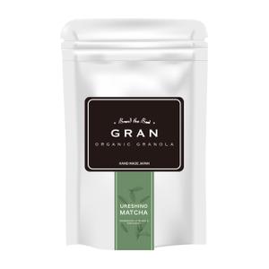 W_design. (wakapon1987)さんのグラノーラ専門店で新発売する抹茶グラノーラの産地シールのデザインへの提案