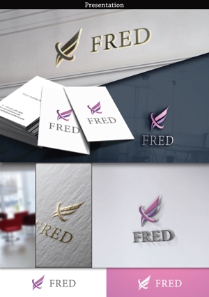 hirafuji (hirafuji)さんのライブ配信プロダクション「FRED」のロゴへの提案
